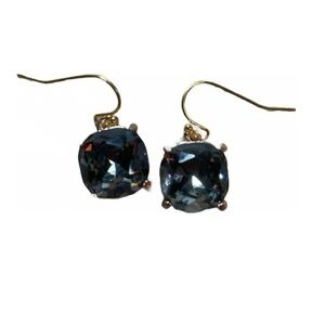 Topaz imitation earrings. Lightweight glass